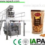 cashew kernelek csomagológép 10 fejű mérleggel 50g-500g doypack csomagológép táska szélesség 300mm-ig