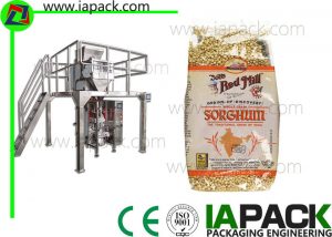 Punch Grain Packaging Machine 1500 Watt Automatikusan többfejű mérleggel